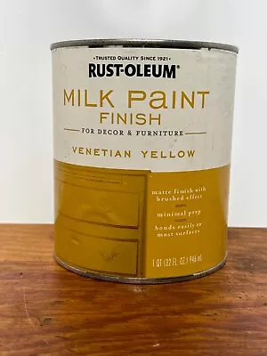 Rust-Oleum 334195 Milk Paint Finish VENETIAN YELLOW Qt • $23.50