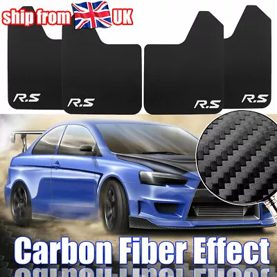 X4 Universal R.S Mud Flaps Mudguards Mudflaps Splash Guards Fender Car Trunk Van • £18.49