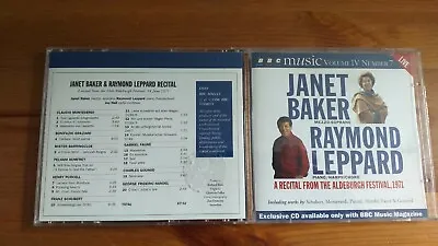 Janet Baker Raymond Leppard Recital From Aldeburgh 1971 BBC Music CD • £2.99