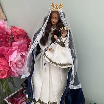 Antique Wax Doll 1930s Madonna And Child • $124.34