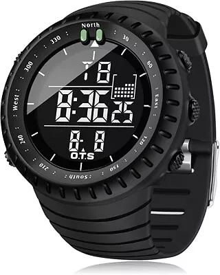 Waterproof Men's Military Tactical LED Digital Sports Watch Backlight Wristwatch • $14.99