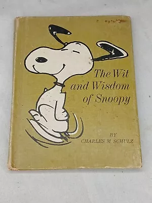 Vintage 1967 The Wit And Wisdom Of Snoopy Hard Book Charles M Schulz Hallmark • $12.99