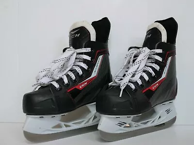 CCM Ice Hockey Skates Jet Speed 250 Youth Size 12J Pro SB Stainless Steel EUC • $49.99