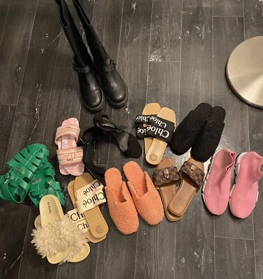 £8 • Buy Sliders Slippers Heels & Boots Women’s Used & New Sold Separately Sizes 4 5 & 6