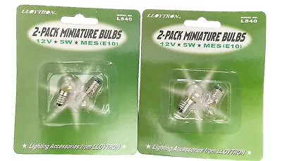 4 Bulbs Of Miniature Bulbs 12v 5w Mes(e10) Suitable For Torches- Flashlights New • £10.99