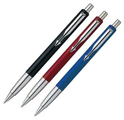 Parker Vector Standard Ball Pen CT  Black Blue Red  With Gift Box • £7.49