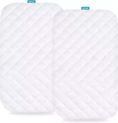 Waterproof Bamboo Bassinet Mattress Pad Cover For KoolerThings Bedside Bassinet • $25.99