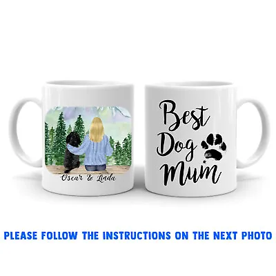 Personalised Dog Mum / Dog And Owner 11oz Mug Christmas/ Birthday Present • £8.99