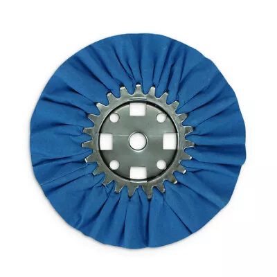 8  Blue Mill Treated Airway Buffing Wheel 3  Center Plate X 5/8  Arbor Hole • $19.99