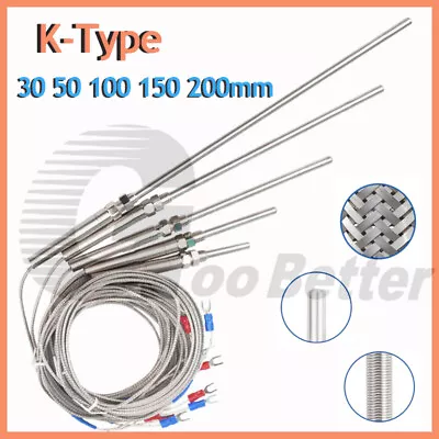  K-Type Thermocouple Probe Temperature Sensor Controller Sensor Sensor Probe • $3.15