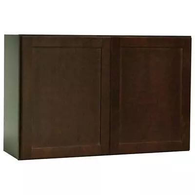 Hampton Bay Kitchen Cabinet 36  X 24  Adjustable Shelves Furniture Board Java • $302.59