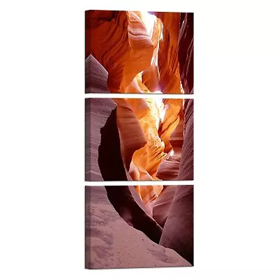 3 Pieces Antelope Canyon Canvas Wall Art Grand In The Navajo Reservation Near... • $39.60