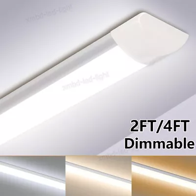 2FT/4FT LED Batten Tube Light Dimmable Shop Light Workbench Garage Ceiling Lamp • $20.99