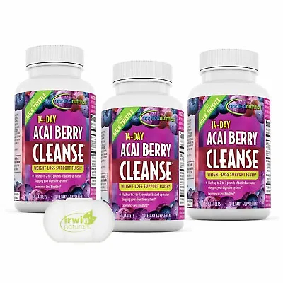 Applied Nutrition Acai Berry Cleanse 14 Day Weight Loss 56 Tablets W/Pill Case • $38.76