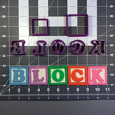 Alphabet Block Font Uppercase Cookie Cutter Full Set • $43.20