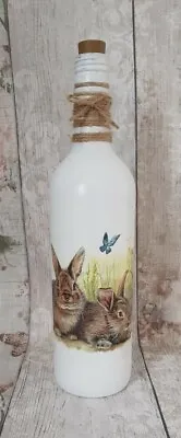 Rabbit Bottle Light/lamp/home Decor/handmade • £14.99
