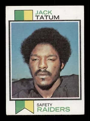 1973 Topps Football #288 Jack Tatum Rookie Rc Oakland Raiders • $8.27