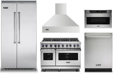 Viking 48  Dual Fuel Range And 42  Refrigerator Dishwasher Hood Microwave • $35886