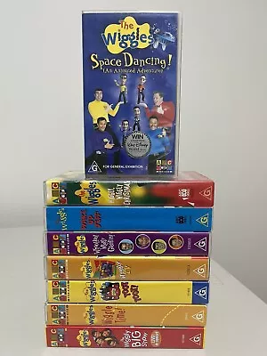 The Wiggles VHS Tapes Bundle X8 Original Cast ABC Kids Rare Collectibles • $119.99