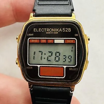 RARE Electronika Integral 52B Melody USSR BELARUS Watch Soviet VTG Stopwatch • $108.68