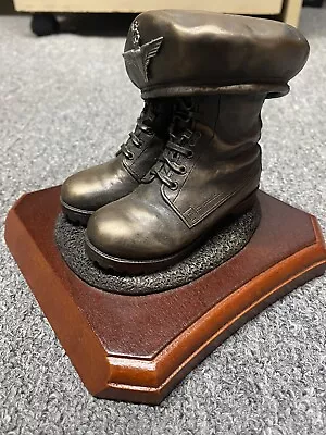 Boots And Beret Cold Cast Bronze Military Statue Sculpture • £50