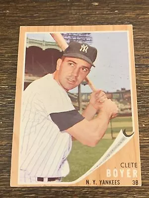 1962 Topps Clete Boyer #490 Excellent+ Or Better • $8.95