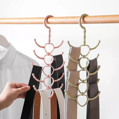 £3.35 • Buy Cloth Storage Display Holder Scarf Hanger Necktie Rotatable Shawls Organizer J