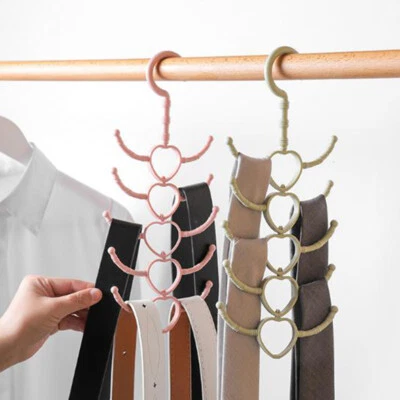 £3.35 • Buy Cloth Storage Display Holder Scarf Hanger Necktie Rotatable Shawls Organizer J