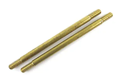 1/4  X 4-1/2  Solid Brass Rod Bar W/ 1/4 -20 Threaded Ends (Lot Of 2) • $7.49