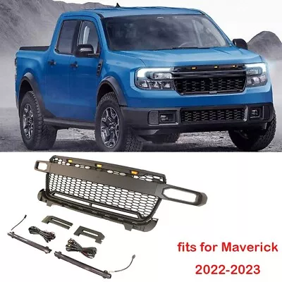 Fits For FORD Maverick 2022 2023 Front Grille Mesh Bumper Grill With LED Lights • $305.25