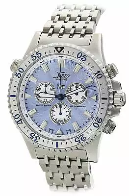 Xezo Mens Air Commando Swiss Made Divers Chronograph Quartz Watch. 300 Meters WR • $219