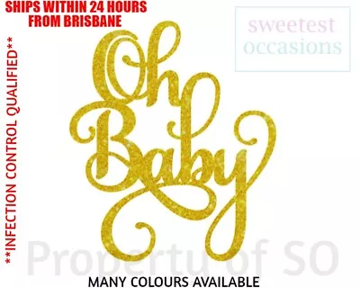 OH BABY Baby Shower Cake Topper  • $11.99