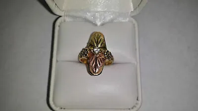 Stunning Vintage  DIAMOND 10KT ROSE And YELLOW GOLD RING  10k • $511.19