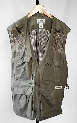 DOMKE PhoTOGS Photographer Vest  L  Khaki Utility Cargo Pockets Fishing Hiking • $25