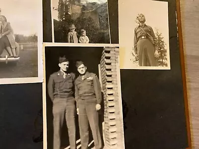 VINTAGE Photo Album People Military Horse Man Woman • $33.99