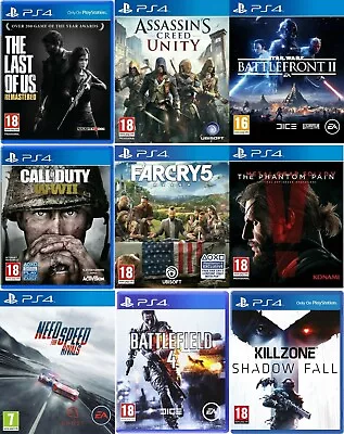 PS4 Playstation 4 Video Game Buy 1 Or Bundle Up - Call Of Duty WWII / Far Cry 5 • £3.99