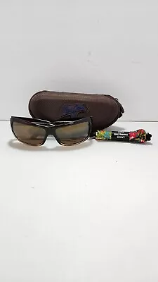 Maui Jim Sunglasses Palms MJ 111 01 Chocolate Fade HCL Bronze Polarized Case • $89.99