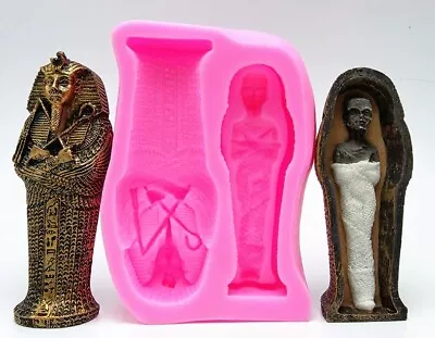 Mummified Egyptian Pharoah Silicone Mould For Sugar Craft Fondant Etc • £14.99