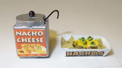 Dollhouse Nacho Cheese Dispenser And Nachos 1:12 Miniature Diner Fair Food #Two • $14.95