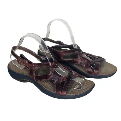 Merrell  Women’s Sandals Size 10 Agave Brown Leather Hiking Strappy Comfort • $26.81