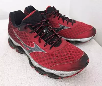 Mizuno Wave Prophecy 4 Running Shoes Red Black Sneakers Men’s Size 10 • $49.99