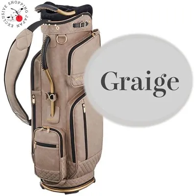 Majesty Golf Light PU Cart Club Bag Lightweight 3.3kg CB2320 Greige 9in Men New • $590