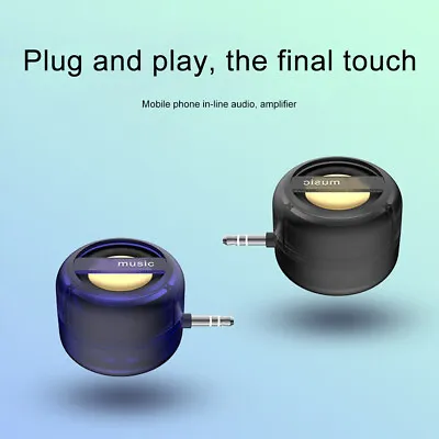 Mini Speaker 3.5mm AUX Type-C Audio Jack MP3 Player Amplifier For Mobile Phone • $15.59