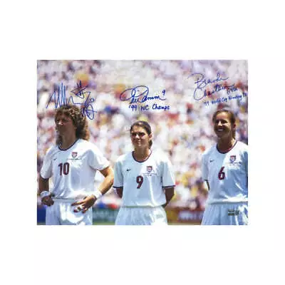 Mia Hamm Brandi Chastain & Michelle Akers Autographed 1999 11x14 Photograp (CX) • $219.99