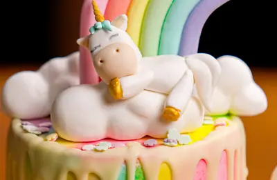$37 • Buy Cute Unicorn Cake Topper| Fondant Unicon Cake Topper | Edible Cake Topper