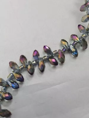 £3.20 • Buy 20 Glass Teardrop Beads, Drop Beads, Top Drilled, 9mm X 4mm, Lavender (MYGB 601)