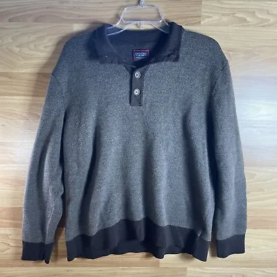 UNTUCKit 100% Merino Wool Sorensen Brown Mock Turtleneck Sweater Men’s Size 2XL • $34.99