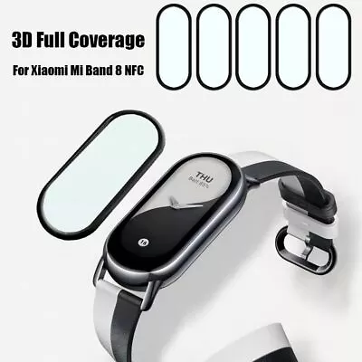 Film Soft Fibre Glass Screen Protector Guard Cover For Xiaomi Mi Band 8/8 NFC • $14.76