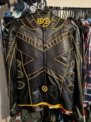 Pre-owned Near Pristine X-Men Wolverine Jacket Men's XS Faux Leather ... • $150