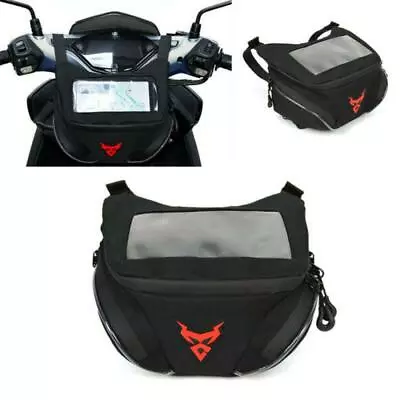 Waterproof Moped Scooter Handlebar Bag Front Storage Pouch Waist Pack Phone Case • $26.99